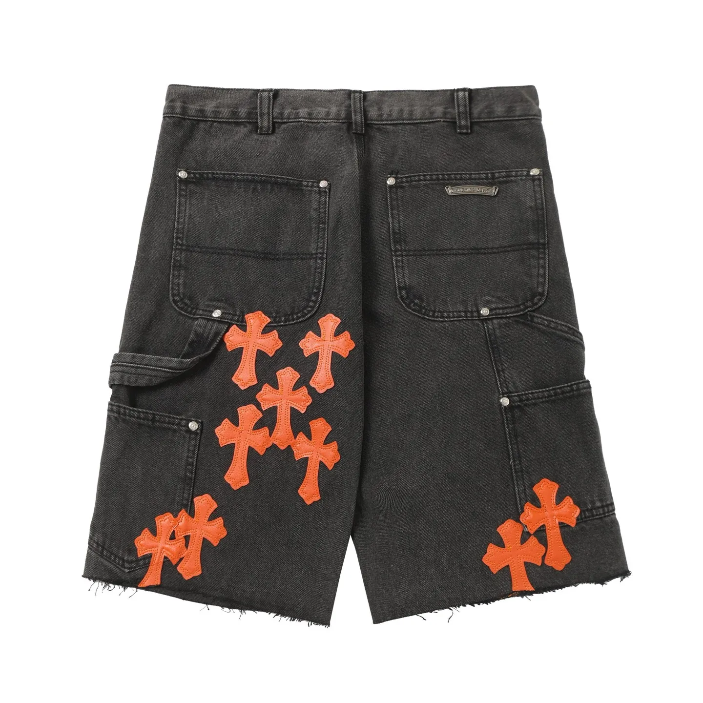 KE9103 #P216 The only correct leather label version on the market Chrome Hearts CH Cross embroidery distressed jeans Top ceiling quality 100% correct version The correct version is here!  Believe me this must be the best quality you will ever come across! ! Excellent value for money! !  Styles with different washes and textures are very friendly to people with thin legs and thick legs. The straight version is very flattering to the shape of the legs. The moderate length is timeless and easy to match. It is the basis of various styles and a must-have in the wardrobe! ! Add a little stacking to easily control the clean fit trend that has exploded this year. The fabric is stiff but also makes the upper body soft without losing texture. The sides and cuffs of some styles have a bone-wash effect. The vintage flavor pops up all at once. It’s really hard not to love it! ✅Correctly customize the Croxin metal leather label on the back panel. It is not sold directly with the cross on the finished jeans. 1:1 copying strives for excellence and the details are perfectly grasped. ✅The cross leather label is clear and smooth. Exquisite turning top craftsmanship. ✅Buttons, zippers and hardware are all customized versions of the Croxin LOGO. ✅High-cost washing process. Size: 28 30 32 34 36 (5 sizes)